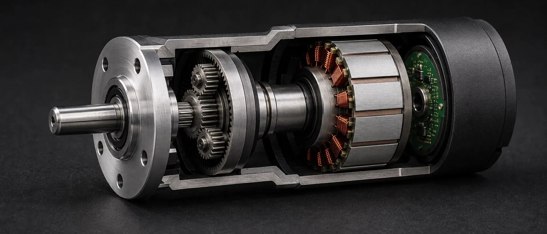 Cutaway of a DRIVS drive system